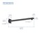 Kibi Cube 16 Wall Mounted Shower Arm - Matte Black SA1602MB - alternate 4
